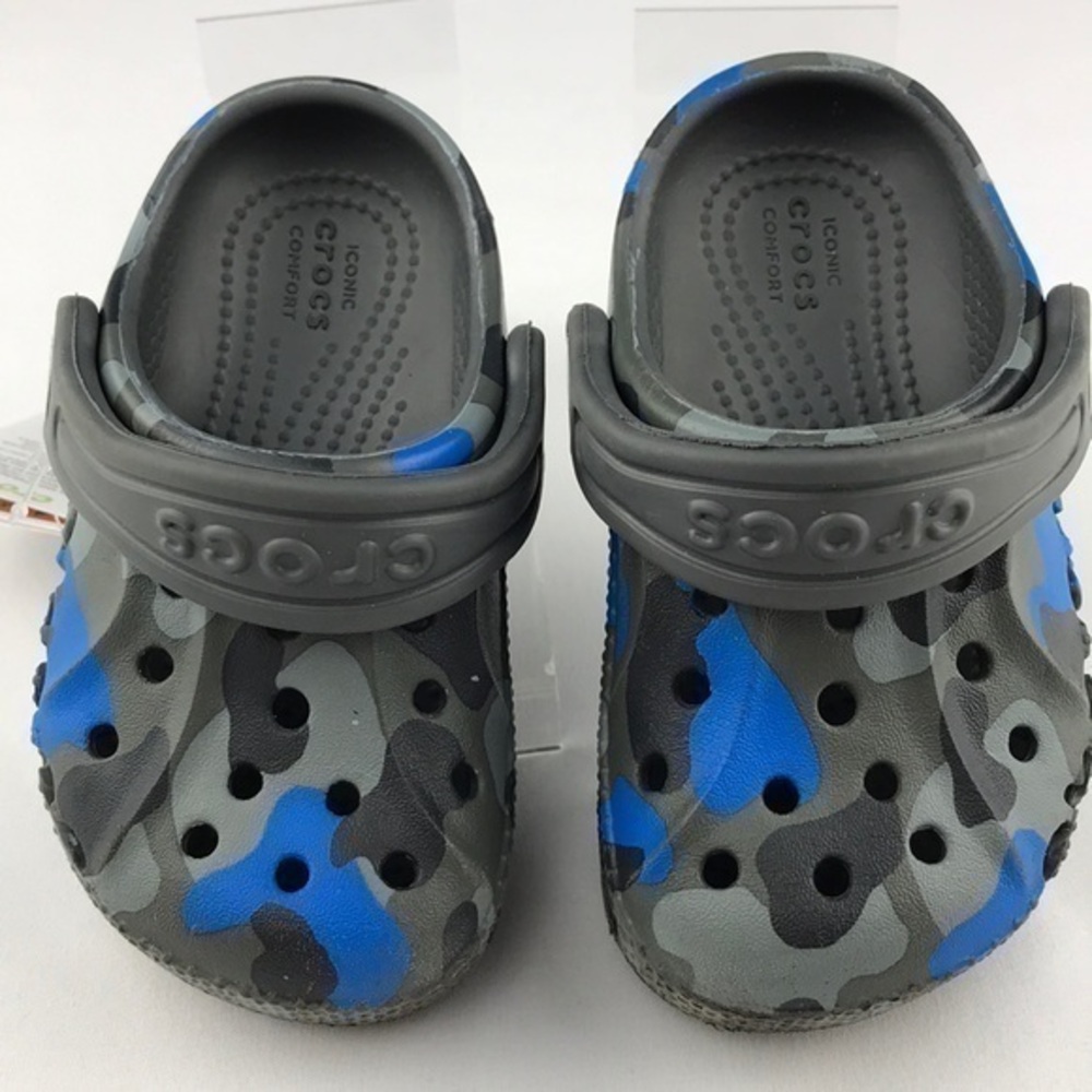 Crocs - Baya, blue camo. Size: C5. Size Chart in pics. NWT Firm! No offers!